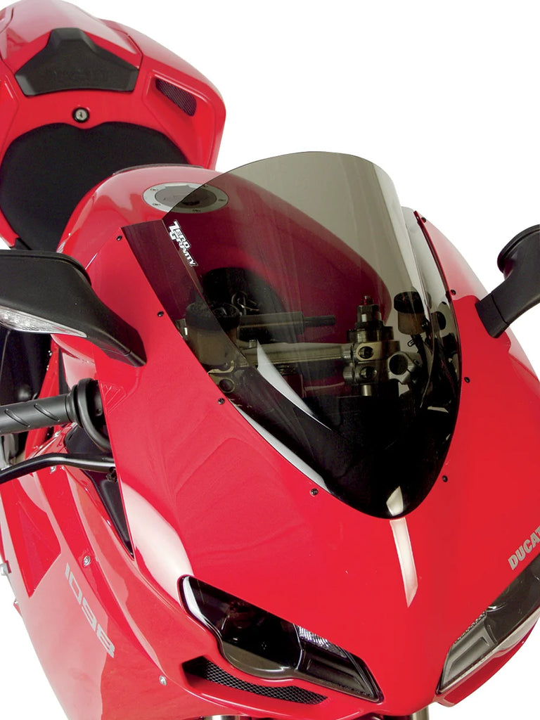 Zero G Double Bubble Windscreen - Smoke - Ducati 1098 - Side View