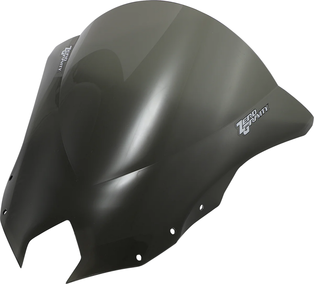 Zero G Double Bubble Windscreen - Smoke - FZ6R - Side View