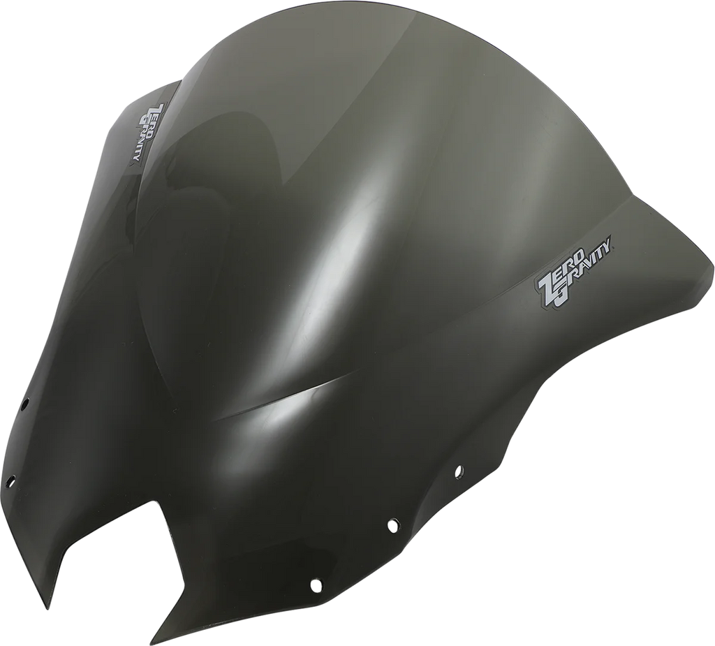 Zero G Double Bubble Windscreen - Smoke - FZ6R - Side View