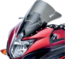 Load image into Gallery viewer, Zero G Double Bubble Windscreen - Smoke - FZ6R - Back View