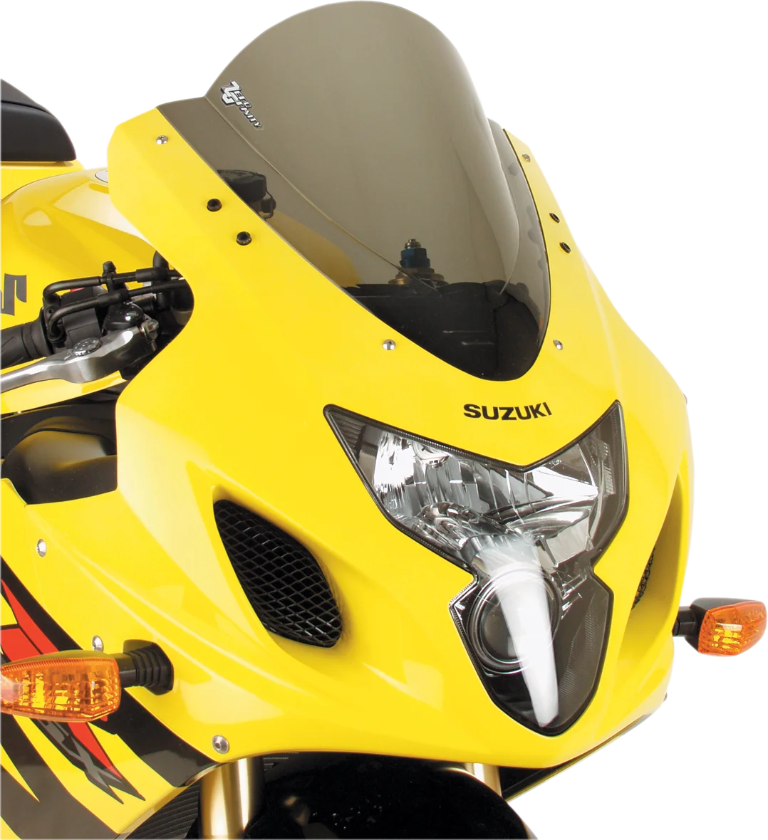 Zero G Double Bubble Windscreen - Smoke - GSXR 6/750 - Side View