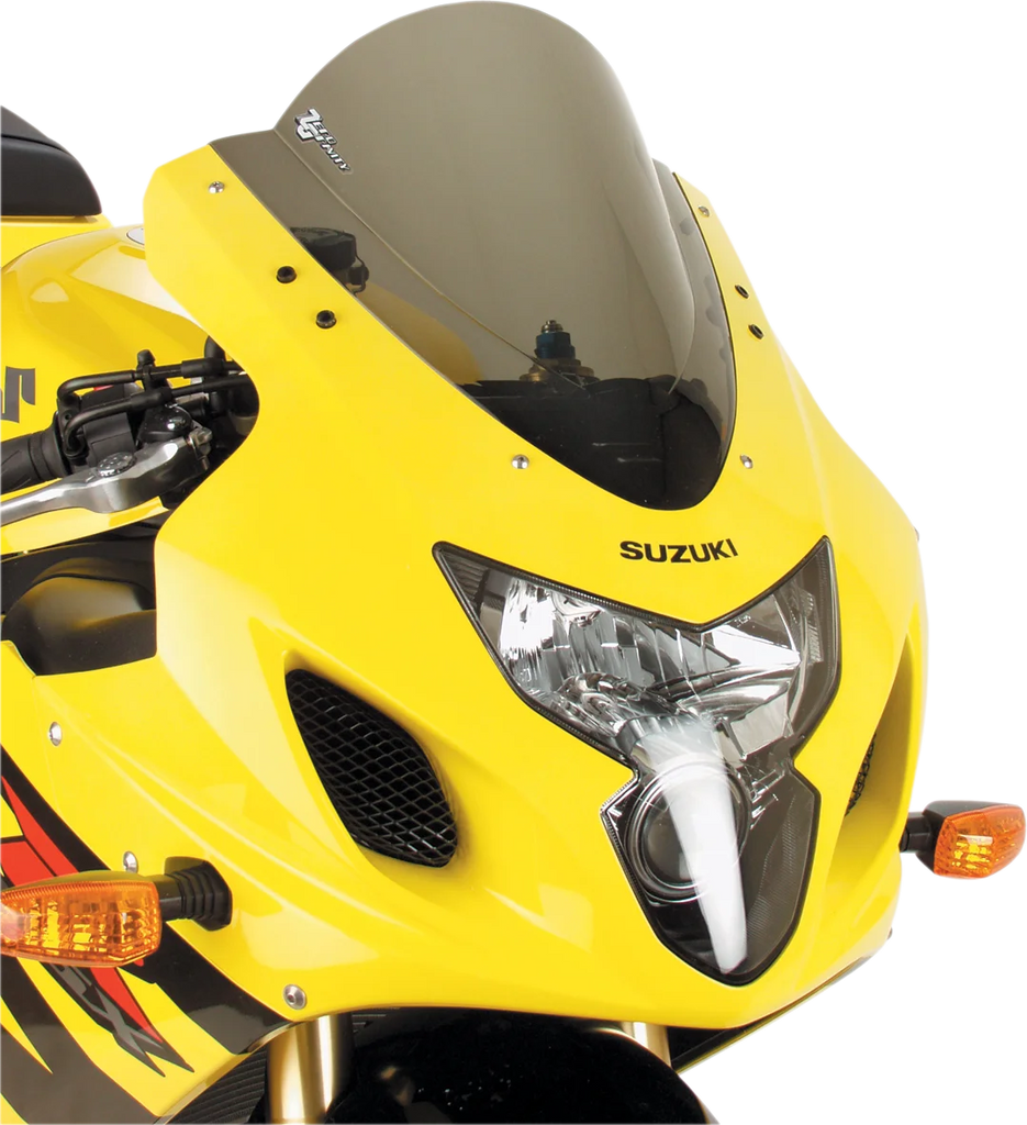 Zero G Double Bubble Windscreen - Smoke - GSXR 6/750 - Side View
