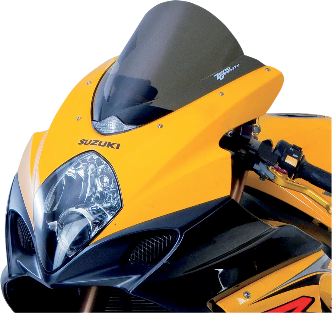 Zero G Double Bubble Windscreen - Smoke - GSXR1 - Back View