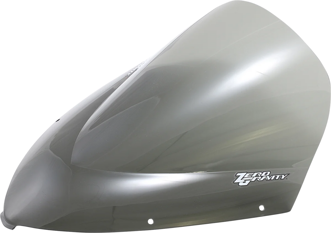 Zero G Double Bubble Windscreen - Smoke - Ninja 650 - Side View