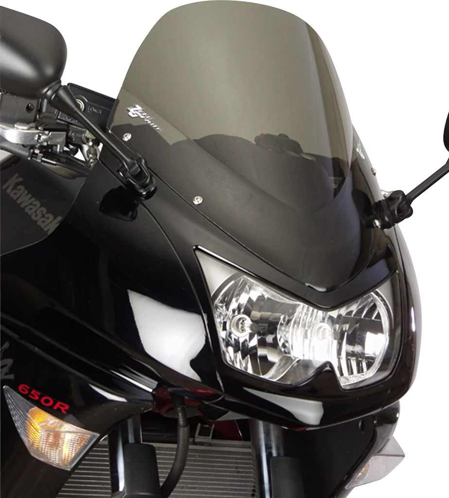 Zero G Double Bubble Windscreen - Smoke - Ninja 650 - Back View