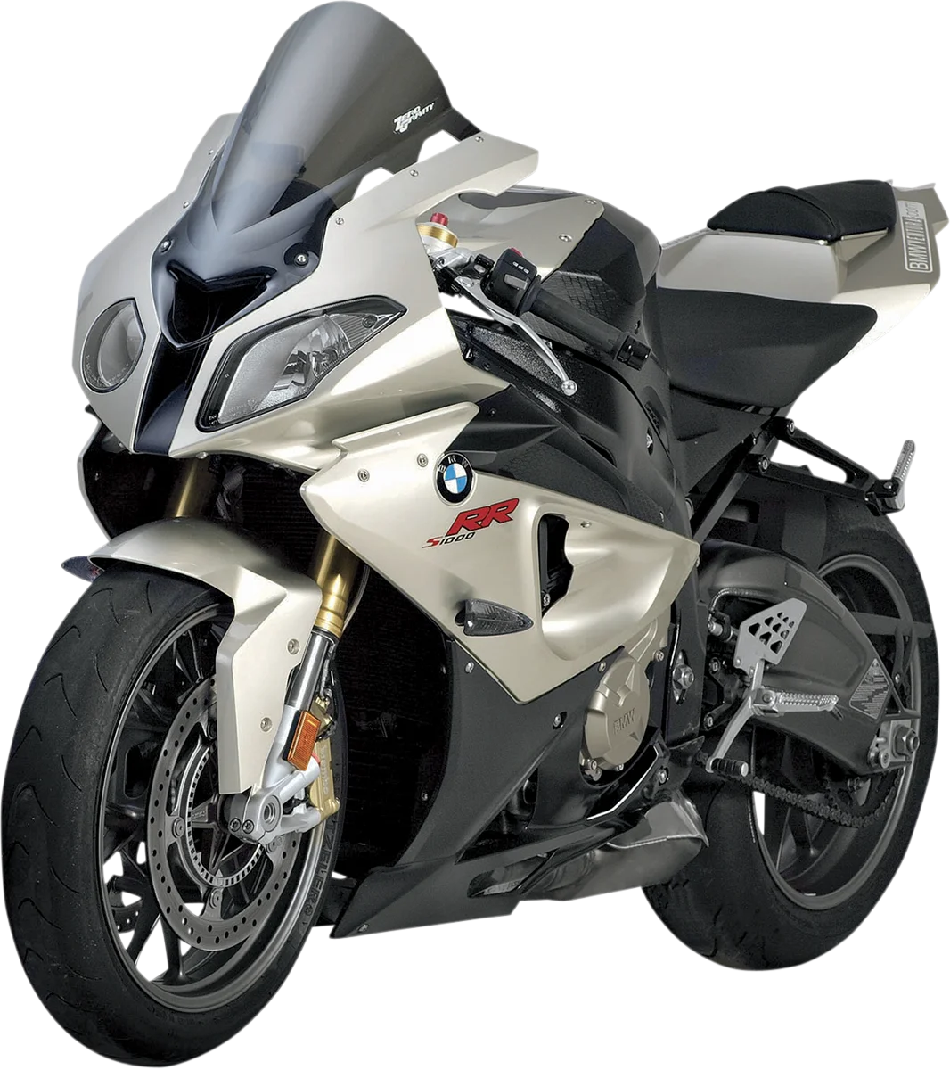Zero G Double Bubble Windscreen - Smoke - S1000RR - Back View