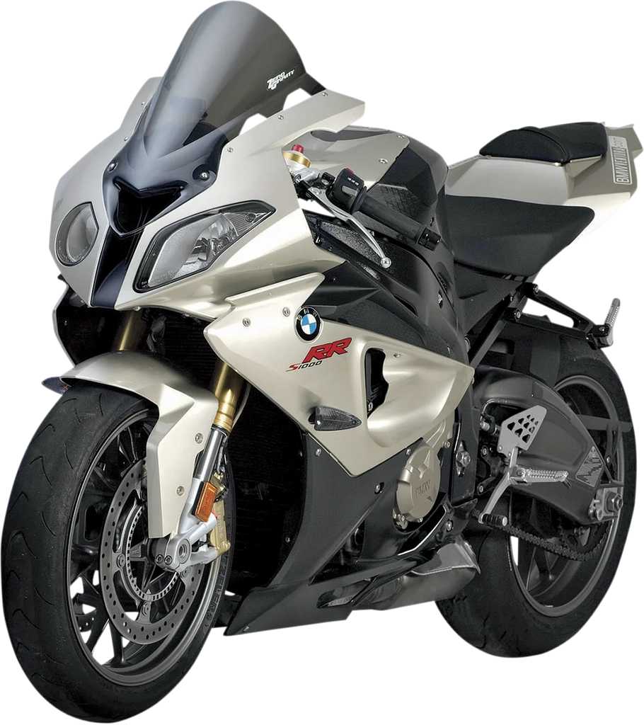 Zero G Double Bubble Windscreen - Smoke - S1000RR - Back View