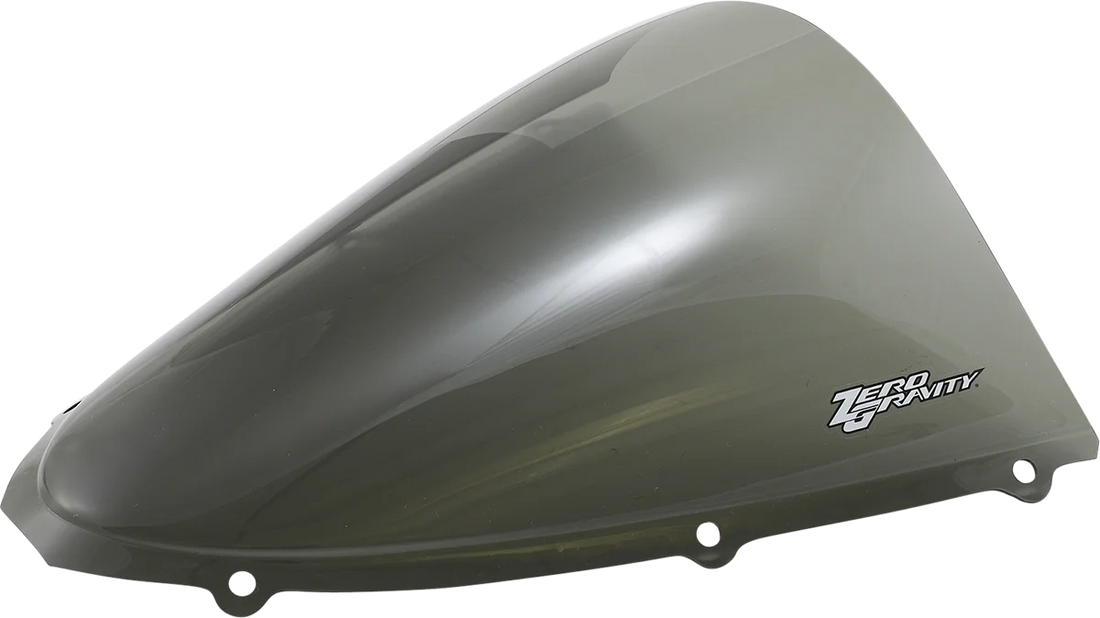 Zero G Double Bubble Windscreen - Smoke - ZX-14 - Side View
