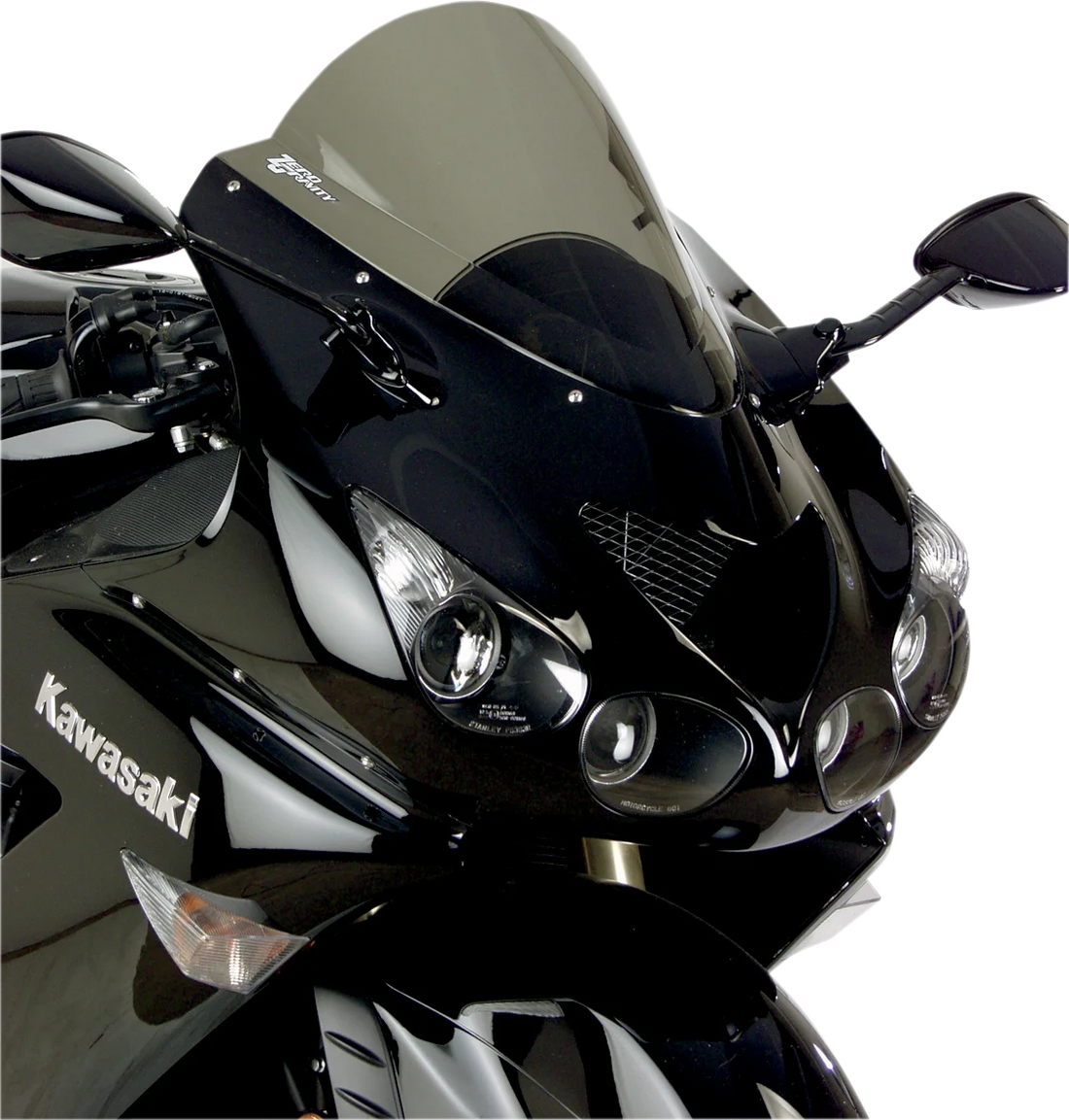 Zero G Double Bubble Windscreen - Smoke - ZX-14 - Back View