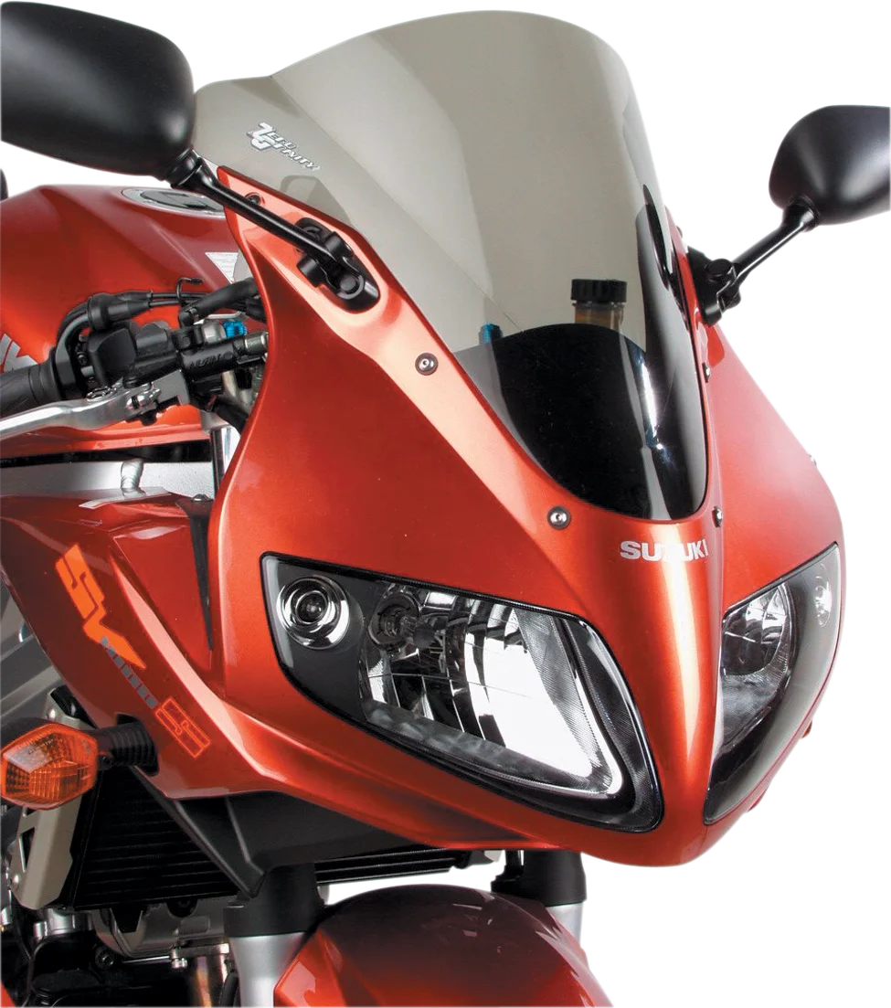 Zero G Double Bubble Windscreen - Smoke fits Suzuki SV650 / SV1000 - Side View