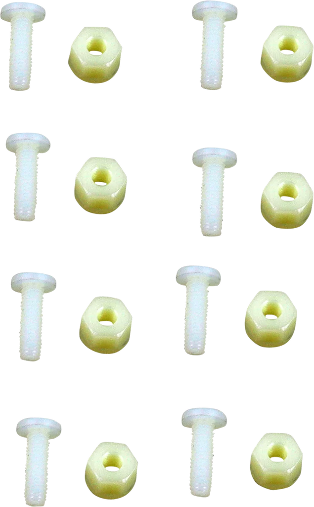 Zero G Nylon Windscreen Fastener Set - White - Main Product View