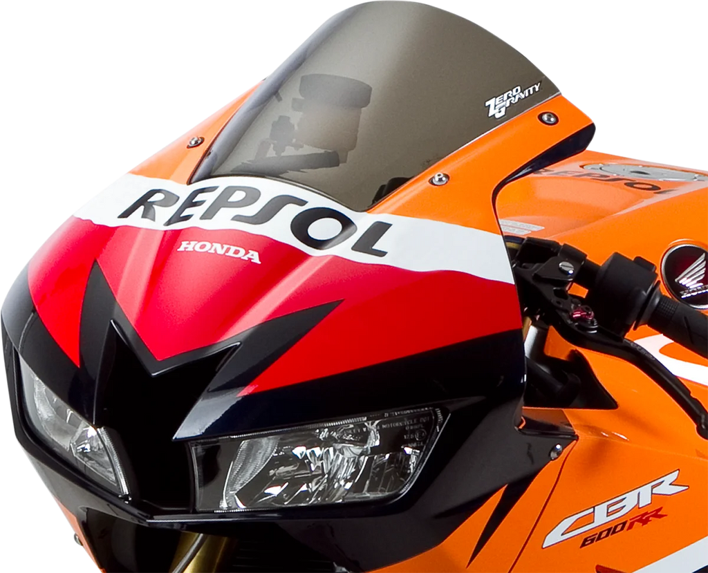 Zero G SR Windscreen - Smoke - 600RR - Back View