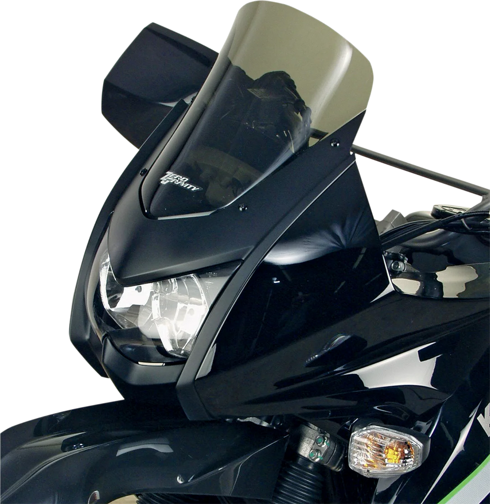 Zero G SR Windscreen - Smoke - KLR - Back View