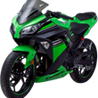 Load image into Gallery viewer, Zero G SR Windscreen - Smoke - Kawasaki - Side View