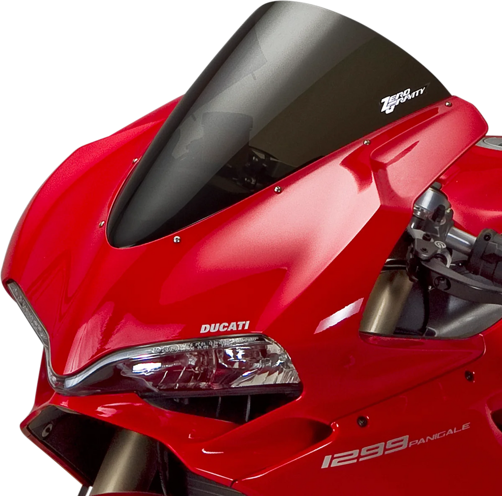 Zero G SR Windscreen - Smoke - Panigale 1299 - Side View