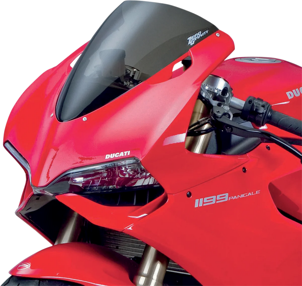 Zero G SR Windscreen - Smoke - Panigale - Side View