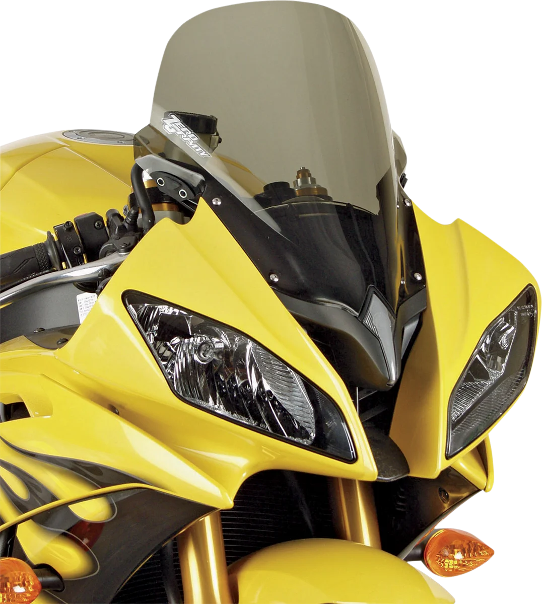 Zero G Sport Windscreen - Light Smoke - YZF-R6 - Back View