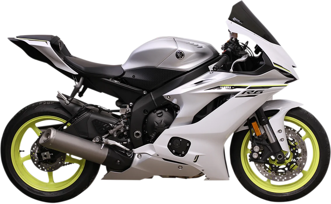 Zero G Sport Windscreen - Light Smoke - YZF-R6 - Installation View
