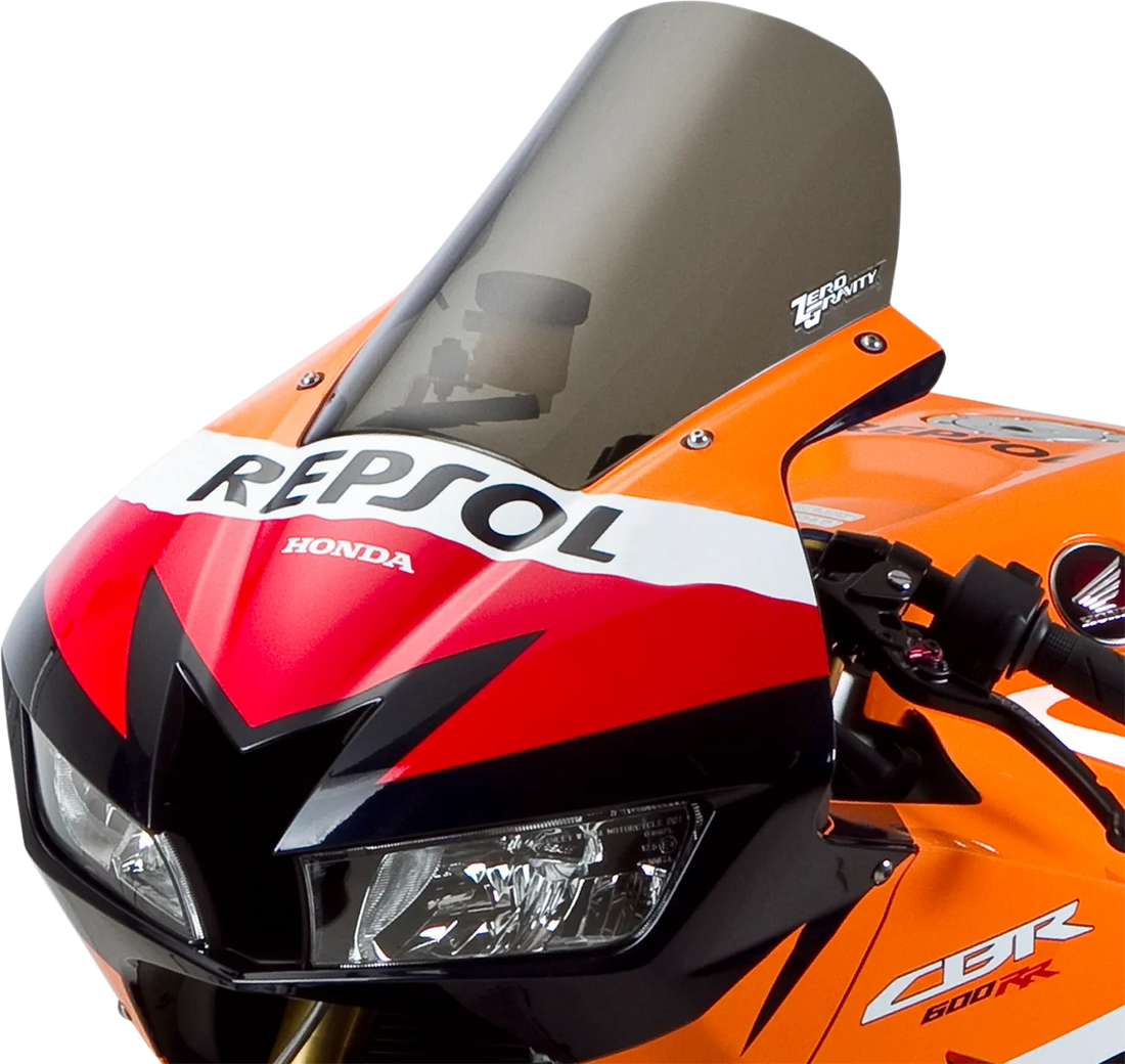 Zero G Sport Windscreen - Smoke - 600RR - Side View