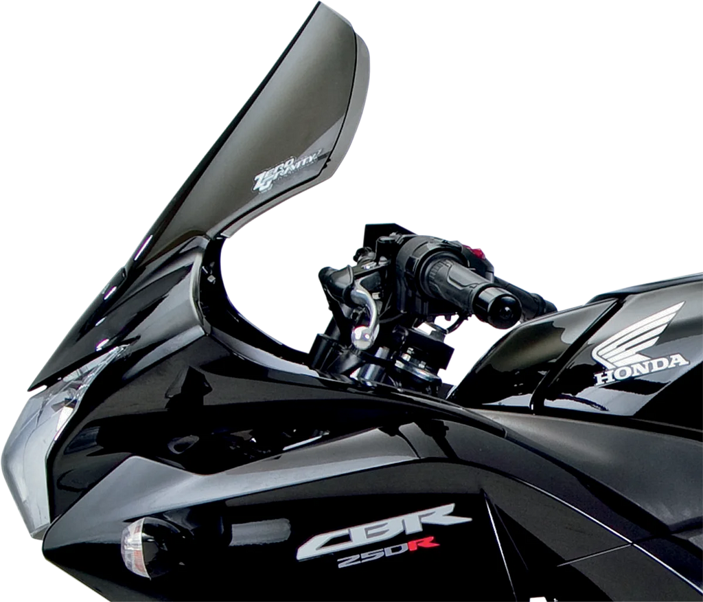 Zero G Sport Windscreen - Smoke - CBR250R - Back View
