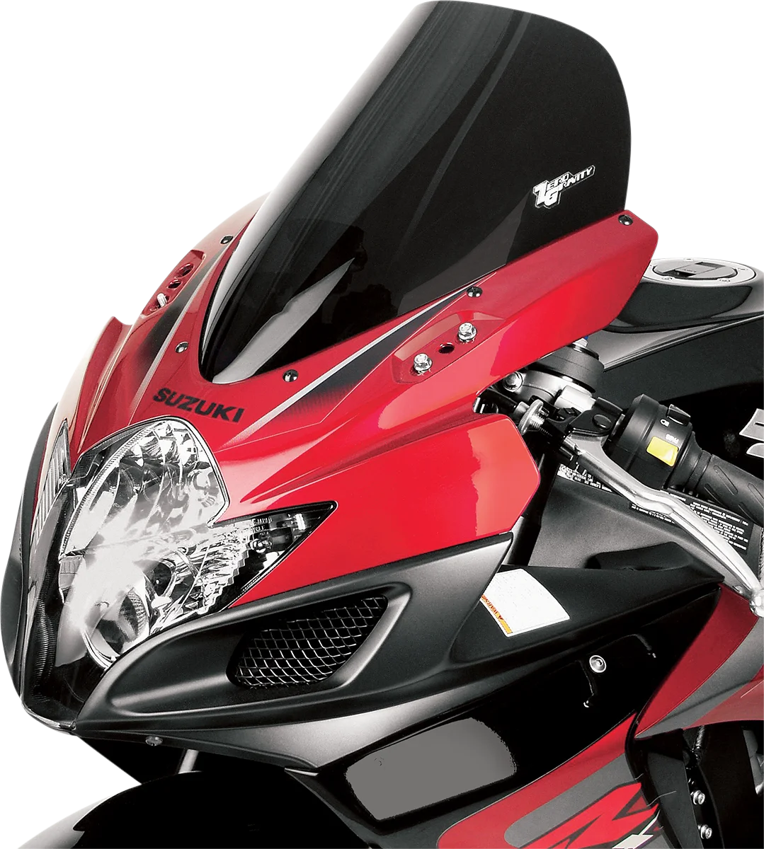 Zero G Sport Windscreen - Smoke - GSXR 600/750 - Back View