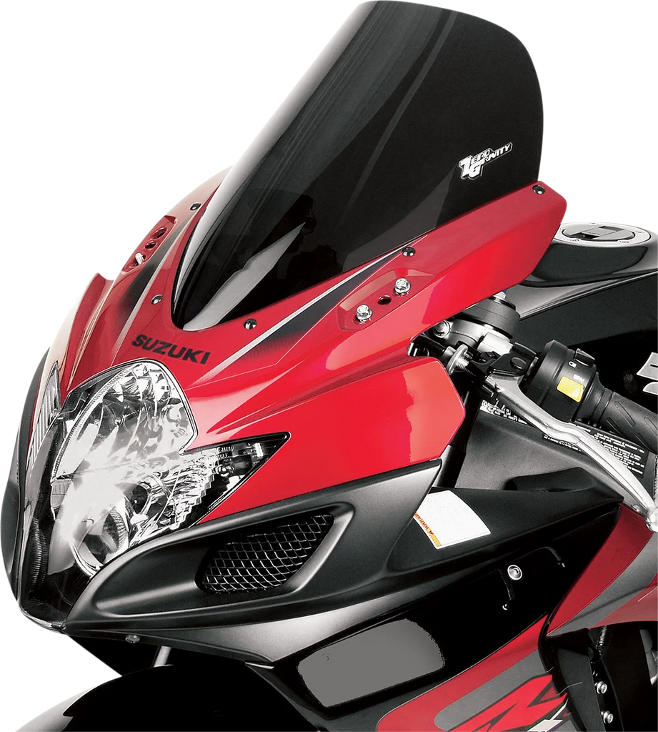 Zero G Sport Windscreen - Smoke - GSXR 600/750 - Back View