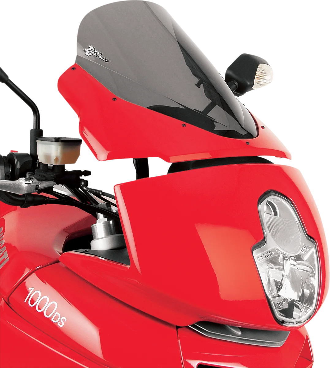 Zero G Sport Windscreen - Smoke - Multistrada - Side View