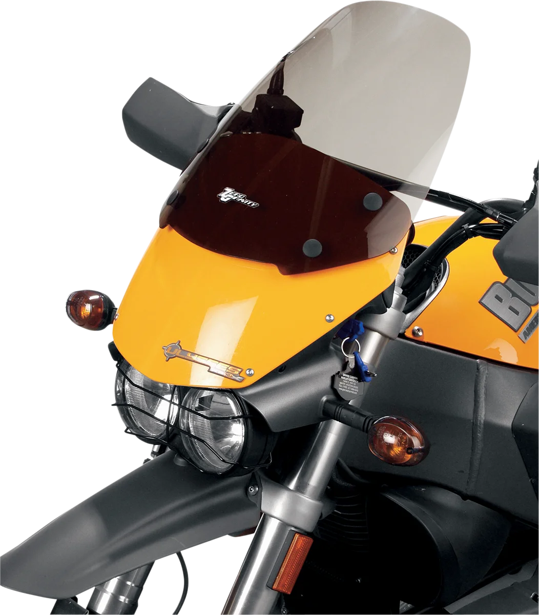 Zero G Sport Windscreen - Smoke fits Buell XB12X - Side View