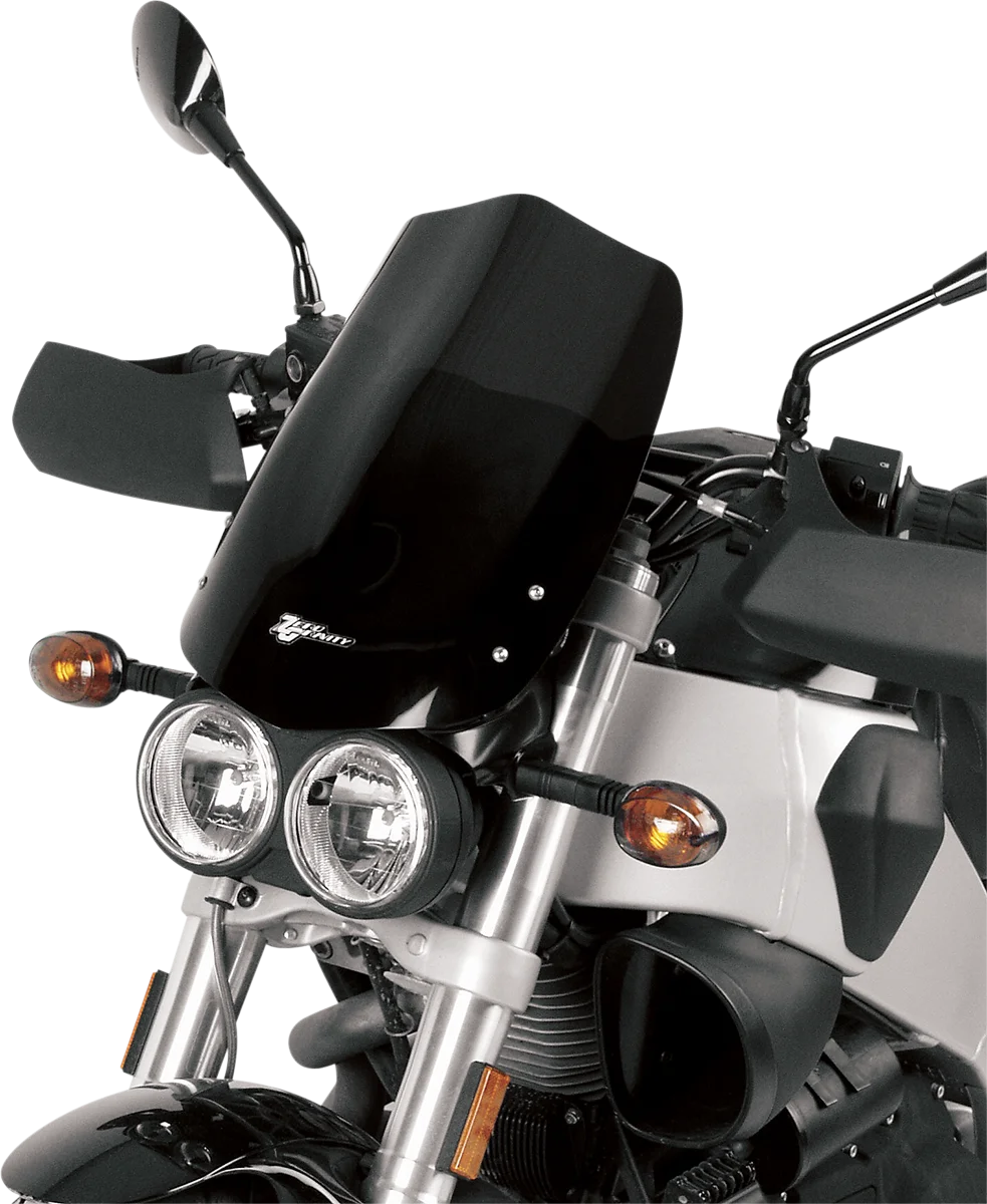 Zero G Sport Windscreen - Smoke fits Buell XB9S / XB12S - Side View