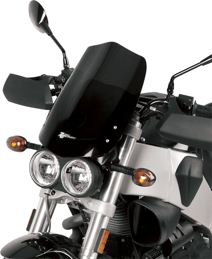 Zero G Sport Windscreen - Smoke fits Buell XB9S / XB12S - Side View