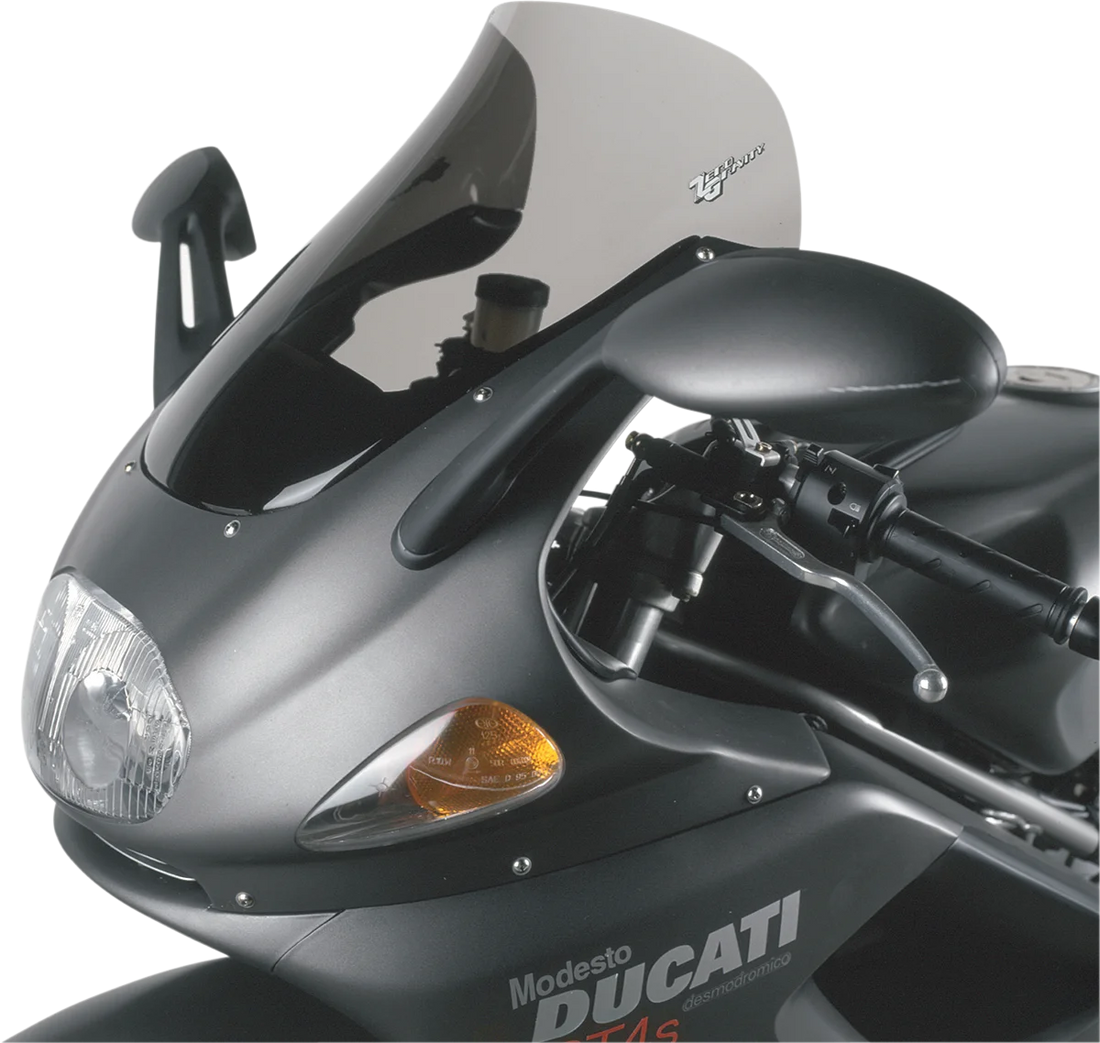 Zero G Sport Windscreen - Smoke fits Ducati ST2 / ST4 - Back View