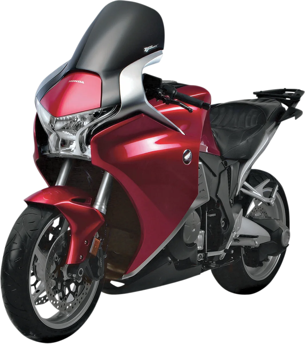 Zero G Sport Windscreen - Smoke fits Honda VFR12 - Back View