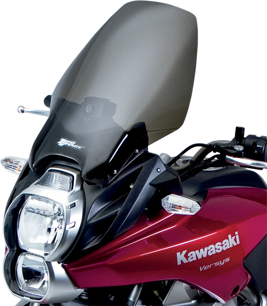 Zero G Sport Windscreen - Smoke fits Kawasaki Versys - Side View
