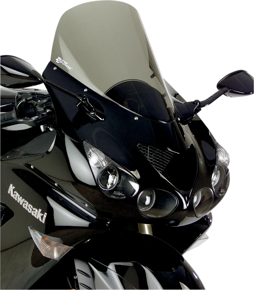 Zero G Sport Windscreen - Smoke fits Kawasaki ZX14 - Back View