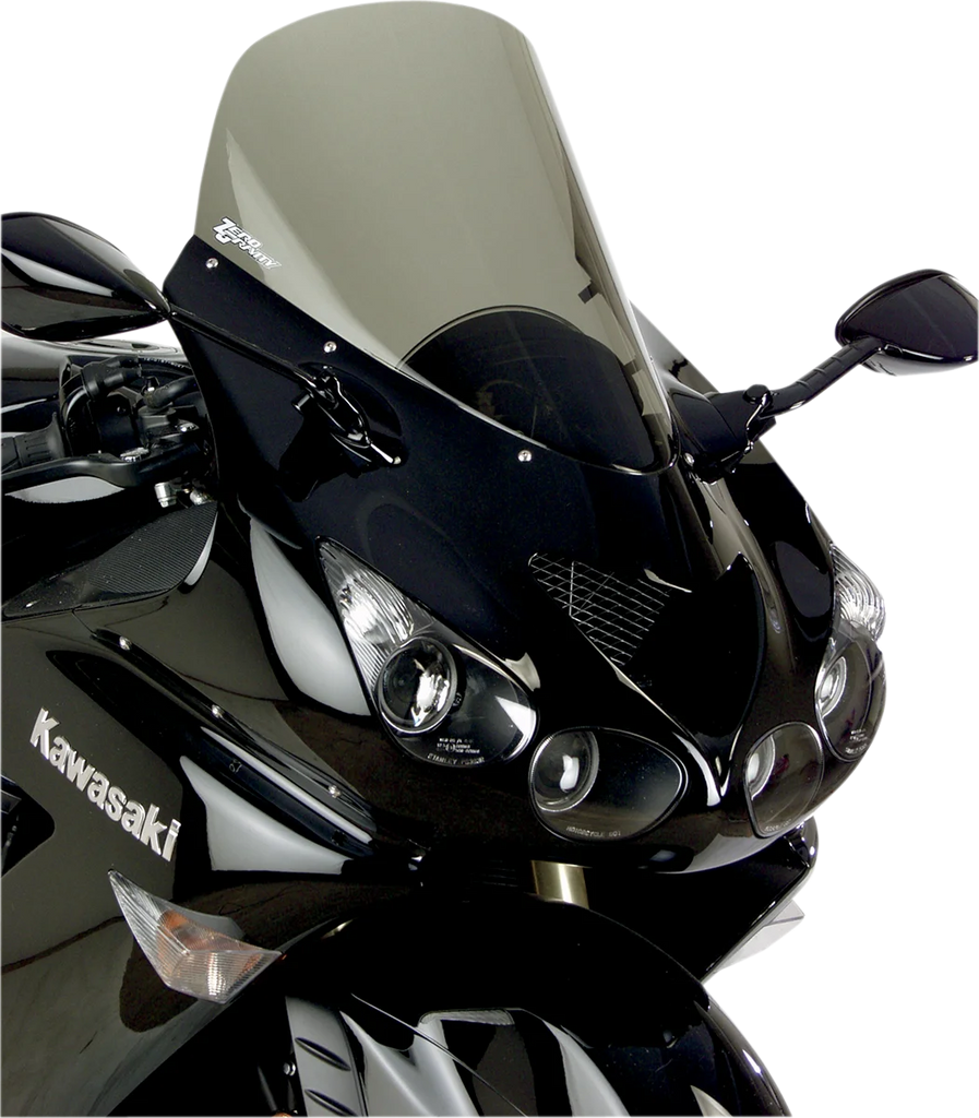 Zero G Sport Windscreen - Smoke fits Kawasaki ZX14 - Back View