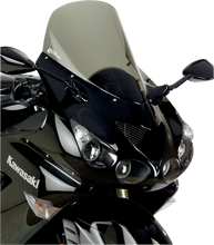 Load image into Gallery viewer, Zero G Sport Windscreen - Smoke fits Kawasaki ZX14 - Back View