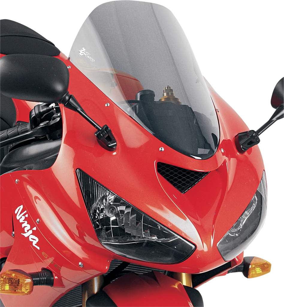 Zero G Sport Windscreen - Smoke fits Kawasaki ZX6 / 10R / RR - Back View