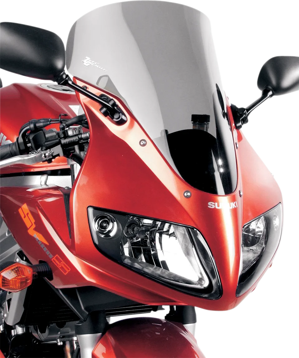 Zero G Sport Windscreen - Smoke fits Suzuki SV650 / SV1000S - Back View