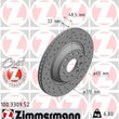 Load image into Gallery viewer, Zimmermann Brake Disc 100.3309.52 fits 2006-2024 Audi / Volkswagen