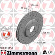 Load image into Gallery viewer, Zimmermann Brake Disc 100.3331.52 fits 2009-2011 Audi A4 / 2009-2011 Audi A4 Quattro / 2010-2011 Audi A5 / 2008-2011 Audi ...