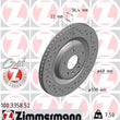 Load image into Gallery viewer, Zimmermann Brake Disc 100.3358.52 fits 2008-2024 Audi / Porsche
