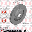 Load image into Gallery viewer, Zimmermann Brake Disc 100.3375.75 fits 2019-2023 Audi E-Tron Quattro / 2022-2023 Audi E-Tron S / 2022-2023 Audi E-Tron S S...
