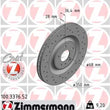 Load image into Gallery viewer, Zimmermann Brake Disc 100.3376.52 fits 2017-2024 Audi A8 Quattro / E-Tron Quattro / E-Tron S / E-Tron S Sportback / E-Tron...