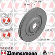 Load image into Gallery viewer, Zimmermann Brake Disc 100.3380.75 fits 2012-2016 Audi A8 Quattro / 2013-2018 Audi S6 / 2013-2018 Audi S7 / 2013-2018 Audi S8