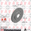 Load image into Gallery viewer, Zimmermann Brake Disc 1258 fits 1991-1992 BMW 318I / 1991 BMW 318IS / 1986-1988 BMW 325 / 1984-1987 BMW 325E / 1986-1987 B...