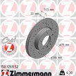 Load image into Gallery viewer, Zimmermann Brake Disc 1269 fits 1992-1998 BMW 318I / 1992-1997 BMW 318IS / 1998-1999 BMW 318TI / 2000 BMW 323CI / 1998-200...