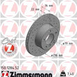Load image into Gallery viewer, Zimmermann Brake Disc 1284 fits 1997-2003 BMW 525I / 1997-2003 BMW 528I
