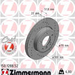 Load image into Gallery viewer, Zimmermann Brake Disc 1288 fits 1999-2000 BMW 328I / 2000 BMW 323CI / 2000 BMW 323I / 2001-2002 BMW 3 Series / 2001-2005 B...