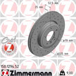 Load image into Gallery viewer, Zimmermann Brake Disc 1294 fits 2001-2006 BMW 330CI / 2001-2005 BMW 330I / 2001-2008 BMW 330XI / 2006-2008 BMW Z4