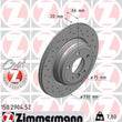Load image into Gallery viewer, Zimmermann Brake Disc 150.2904.52 fits 2012-2020 BMW 328I / 328I GT xDrive / 328I xDrive / 330I / 330I xDrive / 335I / 335...